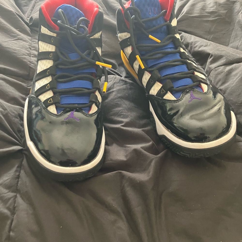 Black and Blue Athletic Sneakers